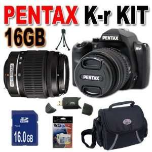 Pentax K r 12.4 MP Digital SLR Camera with 3.0 Inch LCD and 18 55mm f 