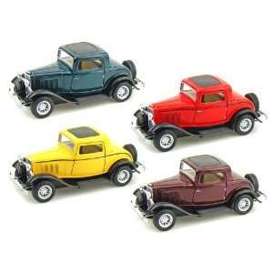  Set of 4   1932 Ford 3 Window Coupe 1/34 Toys & Games