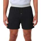 Robinson Adult Jersey Knit Boxer Shorts Black Smal