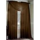   Coffee Brown Sheer Window Curtains/drape/panels/treatment 60w X 84l
