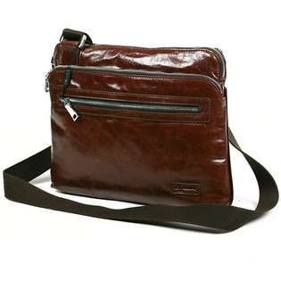   Leather Messenger Bag for Casual Mens Style COLOR Black 