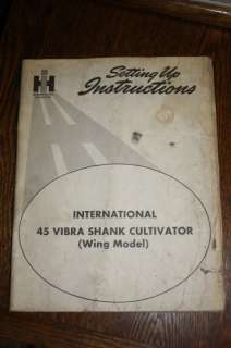 International Harvester 45 Vibra Shank Cultivator  