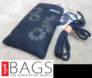 Golla Libby Black Fabric Case Pouch for iPod Touch 4