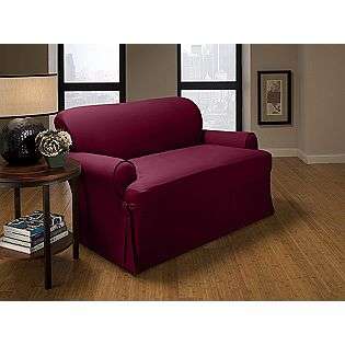 Peachskin Micro Fiber T Cushion Sofa Slipcover  TexStyle For the Home 