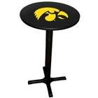 Sports Fan Products Iowa Hawkeyes Black Base Game Room Table