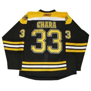   Images Boston Bruins Zdeno Chara Autographed Jersey: Sports & Outdoors