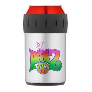  Thermos Can Cooler Koozie Paz Spanish Peace with Dove and 