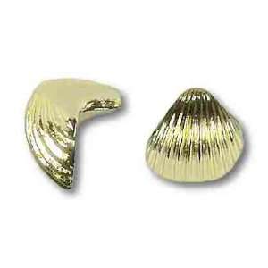  Limited Stock Seashell or Clam Shell Knob   Brass Plated 1 