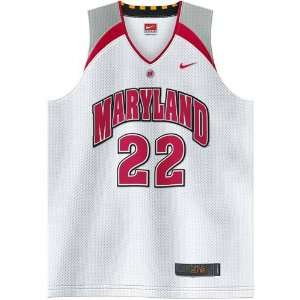   Maryland Terrapins #22 White Pro Revolution Basketball Jersey Sports