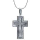 Antiquity Sparkling Curved Cross Necklace in Gift Box