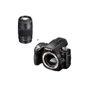   SLT A55 Digital Camera with Sony 75 300mm f/4.5 5.6 Zoom Lens Camera