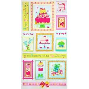  Frosted Fondant Sweet Surprises Panel Multi Fabric By The 