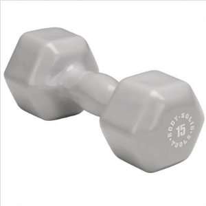  Body Solid Vinyl Dumbbell in Gray BSTVD15 Sports 