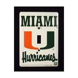  Miami Hurricanes Light Switch Cover (Single) Everything 