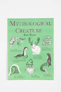UrbanOutfitters  Mythological Creatures Poster