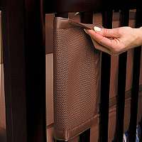 BreathableBaby Breathable Safer Bumper   Fits All Cribs   Brown 