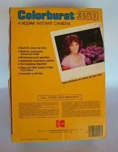 Vintage Kodak Colorburst 350 Instant Camera Film Flash  