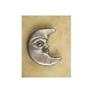 Anne At Home 178 135 Pewter w/ White Wash Moon Knob, Facing Right 178