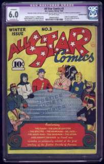 ALL STAR COMICS #3,FIRST JUSTICE SOCIETY,CGC 6.0  