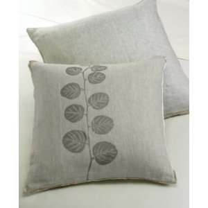  Lerba Silver Leaf Decorative Pillow, 20x20 Platinum 