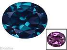 lab created alexandrite loose gemstone 11x9mm oval one day shipping