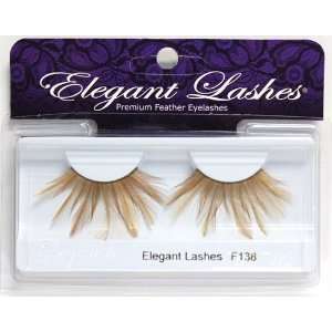   Lashes F138 Premium Brown/Caramel/Tan Feather False Eyelashes Beauty