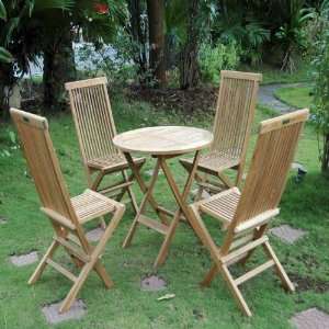  Windsor 31 Round Picnic Folding Table and Chair Set   3 