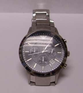 Emporio Armani Mens Stainless Steel Bracelet Watch WORKING PERFECT