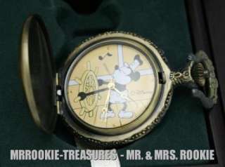 New LE Disney Mickey Mouse Limited 3 Pocket Watch Set  