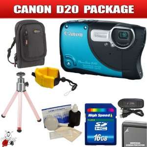    Canon PowerShot D20 Waterproof Camera Package