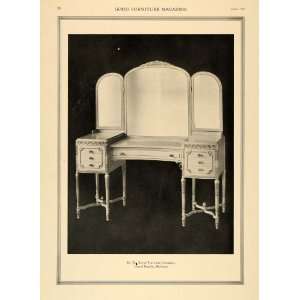  1918 Print Royal Furniture Dressing Table Mirror Decor 