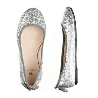 Girls glitter bow ballet flats   flats & moccasins   Girls shoes   J 