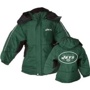 New York Jets Kids (4 7) Heavyweight Bubble Jacket:  Sports 