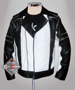 Michael Jackson Pepsi jacket in black and white leather  