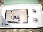 NEW VESPA SCOOTER CARD HOLDER CUFF LINKS IN GIFT BOX PIN UP GIRL