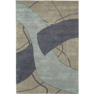  26x76 Aadi Hand knotted Rug, Blue, Green, Carpet: Home 