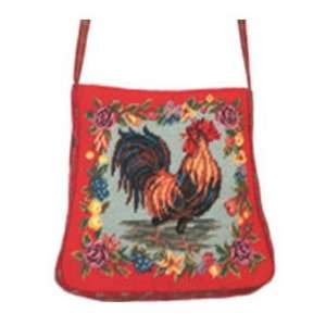  123 Creations C556PS 8.5x7 in. A Rooster with Fruits Petit point 