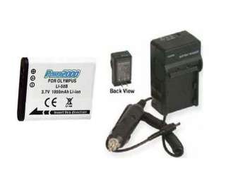 Battery + Charger for Pentax X70 I 10 I10 KBC92U RZ10  