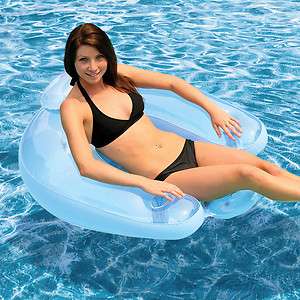   Inflatable Floating Pool Patio Beach Lounge Chair 085334855984  