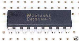 LM3914 LED Display Driver w/ 10 Segment Bargraph New  