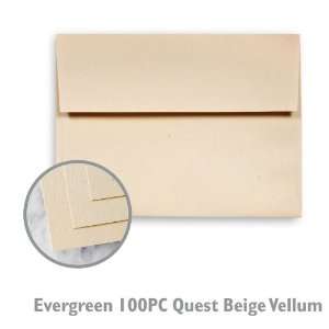  Evergreen 100PC Quest Beige envelope   250/Box Office 