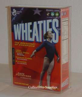 NEW WHEATIES 24 oz. CEREAL BOX WALL MOUNT DISPLAY CASE  