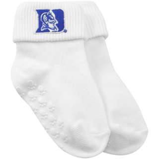Duke Blue Devils Infant White Team Logo Gripper Socks 