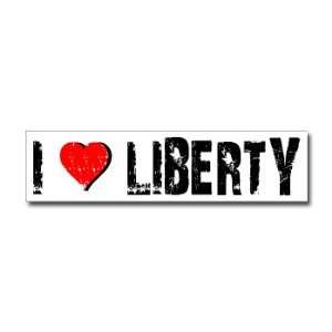 Love Liberty   Window Bumper Sticker