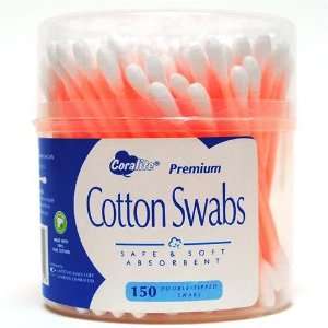  Coralite Premium Cotton Swab Round Canister Case Pack 36 