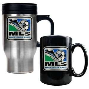  MLS Logo MLS Travel Mug & Ceramic Mug Set Sports 
