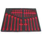 FoamFit Tools Black and Red Tool Storage Organizer for 24 Craftsman 