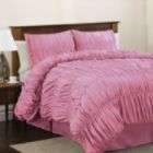 Lush Decor Venetian Juvy 3pc Twin Comforter Set Pink