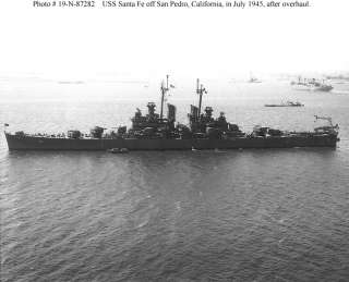 USS SANTA FE CL 60 WW II DEPLOYMENT CRUISE BOOK YEAR LOG 1943 45 