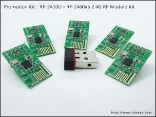 PK1 ：RF 2410U＋RF 2400x5 2.4G RF Module Kit  